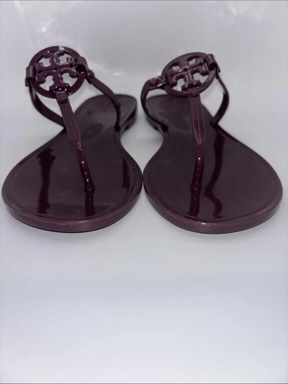 Tory Burch Jelly Thong Sandals in Plum